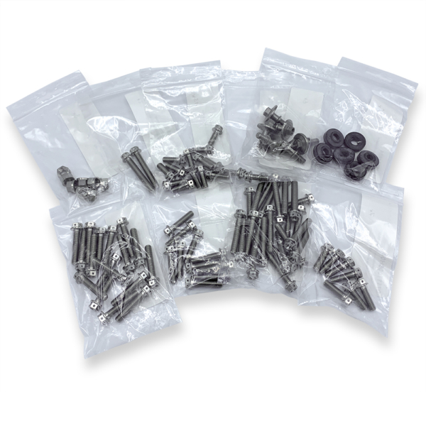 Titanium engine bolt kit