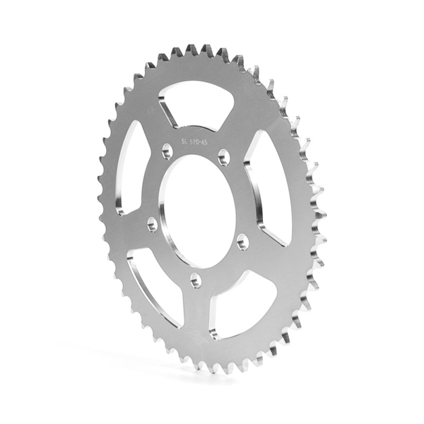 Sprocket Aluminium, silver, T39, pitch 520, HP rim