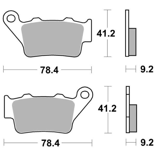SBS sinter brake pad set, rear – Bild 3