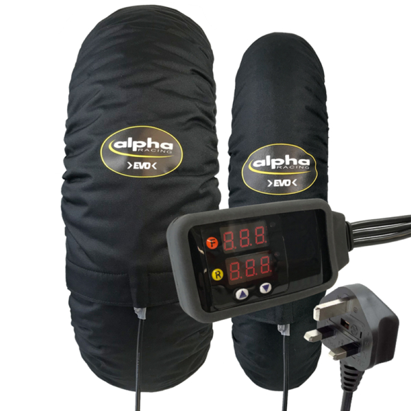 Tyre warmer set >EVO< Superbike UK, black