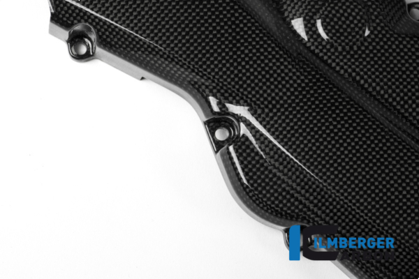 Zahnriemenabdeckung horizontal glänzende Oberfläche Carbon